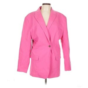Zara Crossover Button blazer with shoulder pads